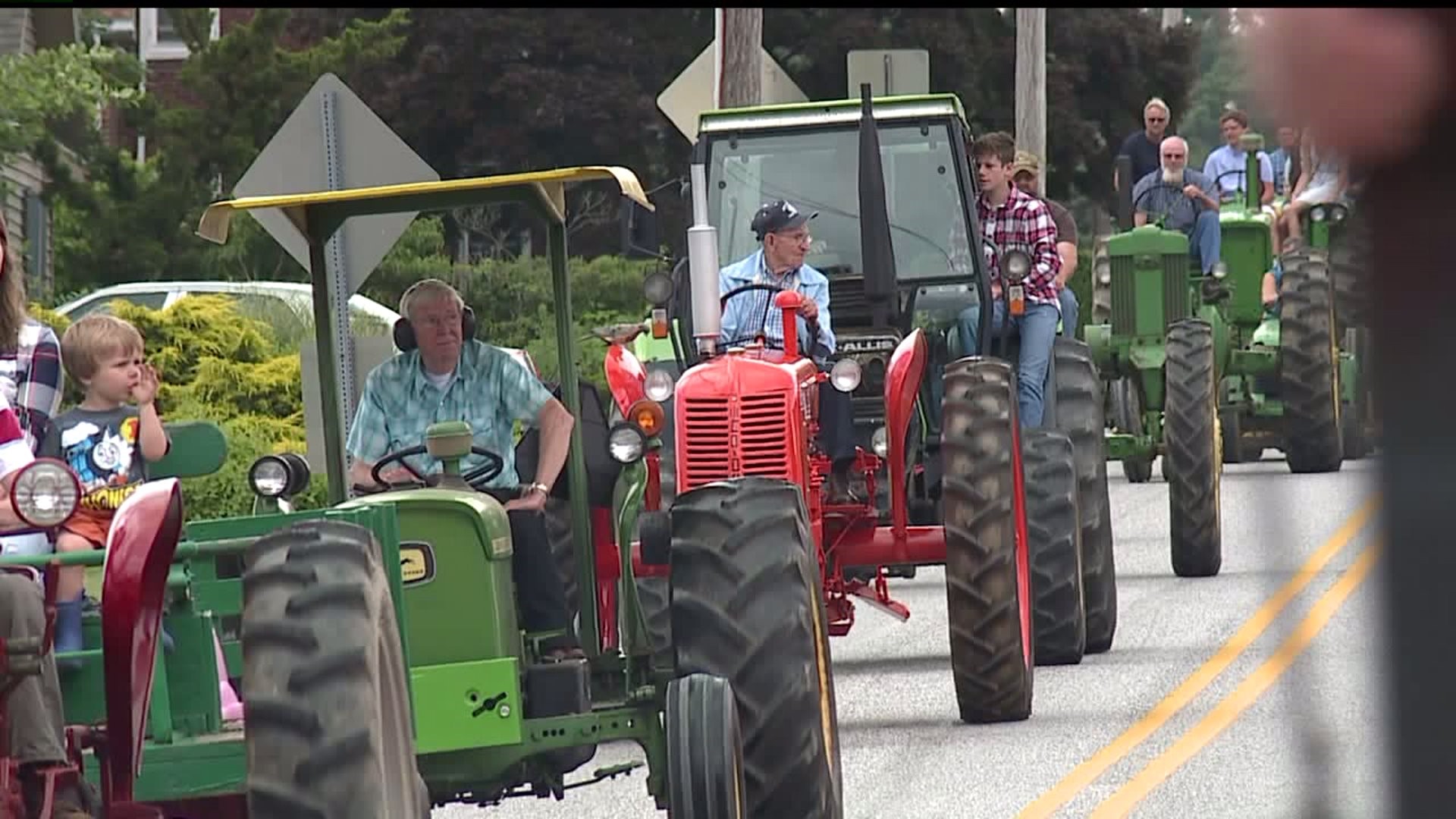 Sixth annual Drive Your Tractor to Church Day in Hellam Township