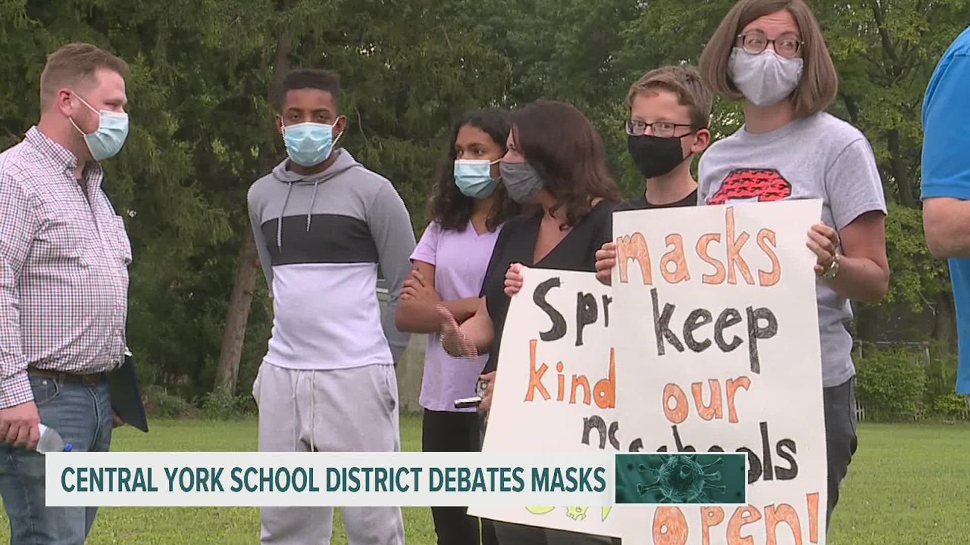 The school district's current guidance reads that face covering as "optional" but that the district will "supportive of individuals who choose to wear masks."