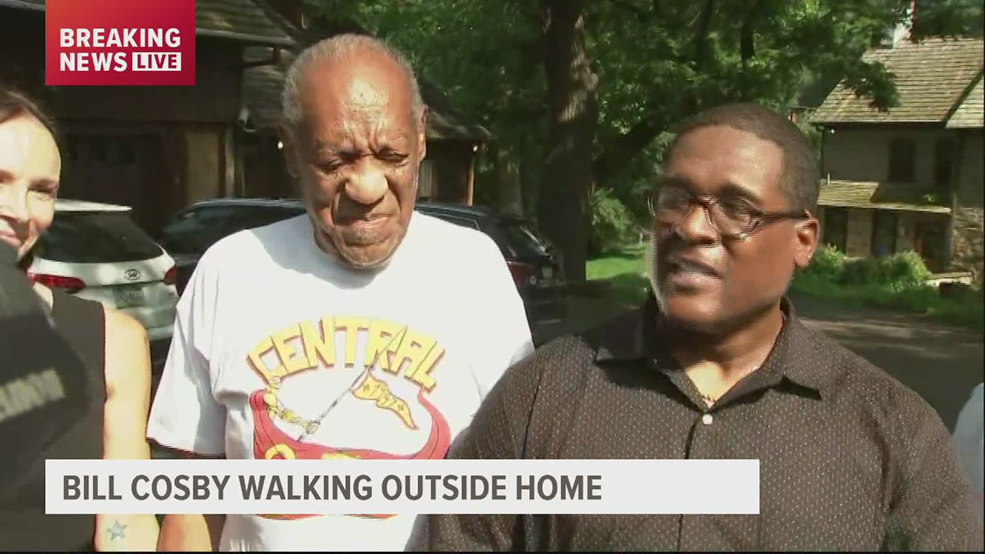 Andrew Wyatt, a Cosby spokesperson, spoke outside Cosby's home on Wednesday afternoon.
