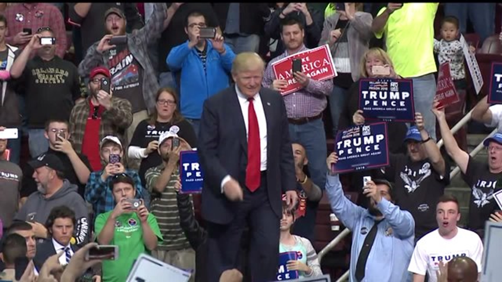 Trump makes one last campaign push in Hershey