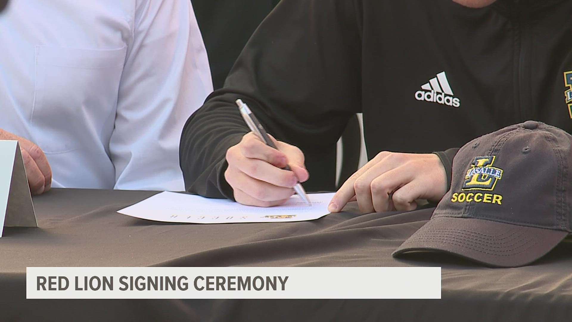 High school seniors put pen to paper as they announce where they will continue their academics and athletics.