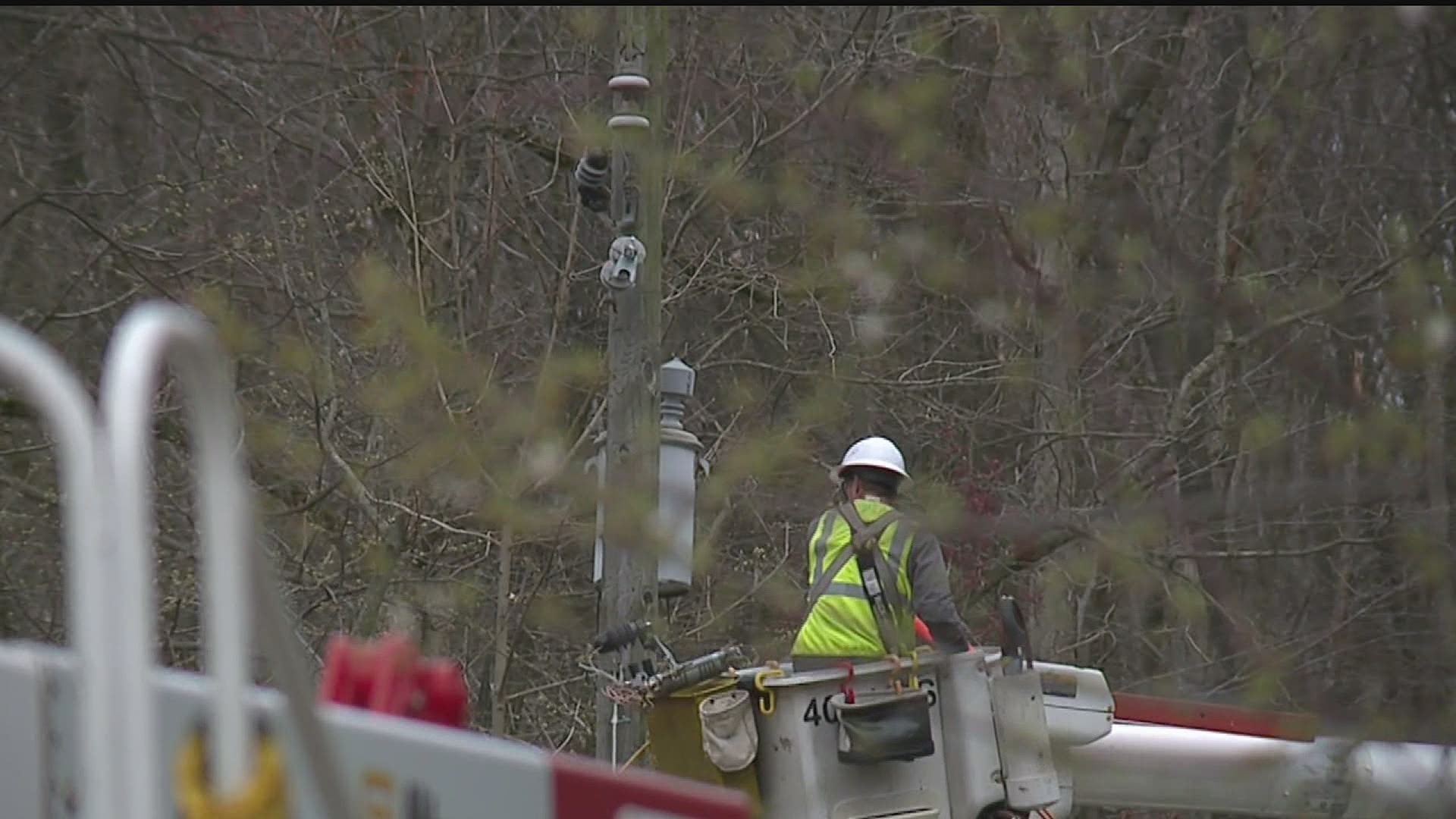 Wind storms delivered widespread damage in parts of Central Pennsylvania April 9.