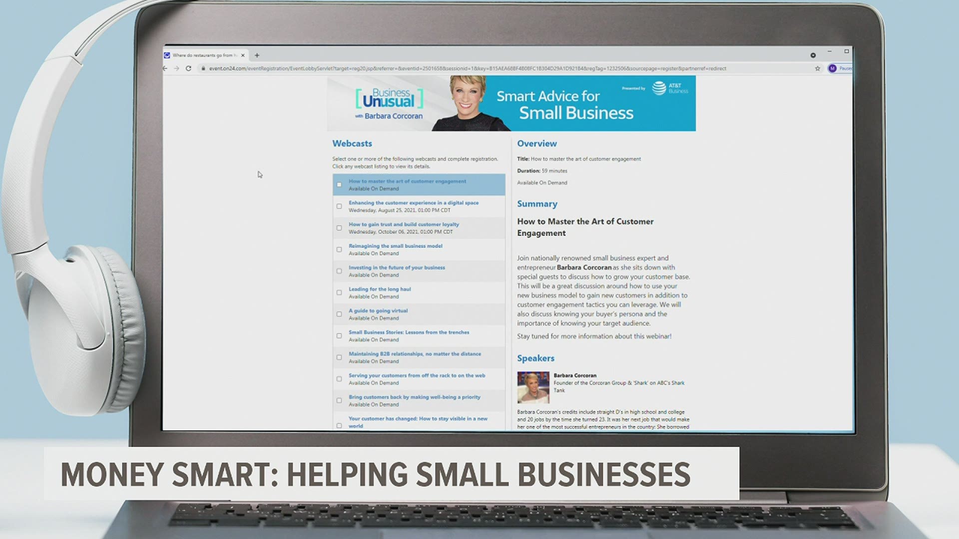 Businesswoman and Shark Tank star, Barbara Corcoran is offering a free webinar series to small business owners who are struggling to bounce back post-COVID.