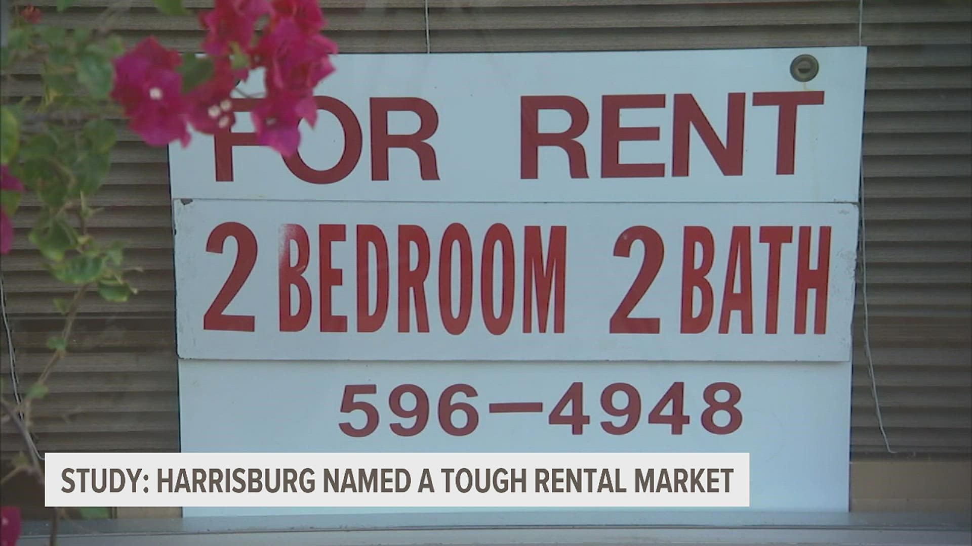 Harrisburg sits at the #2 most competitive rental market, just behind Miami-Dade County