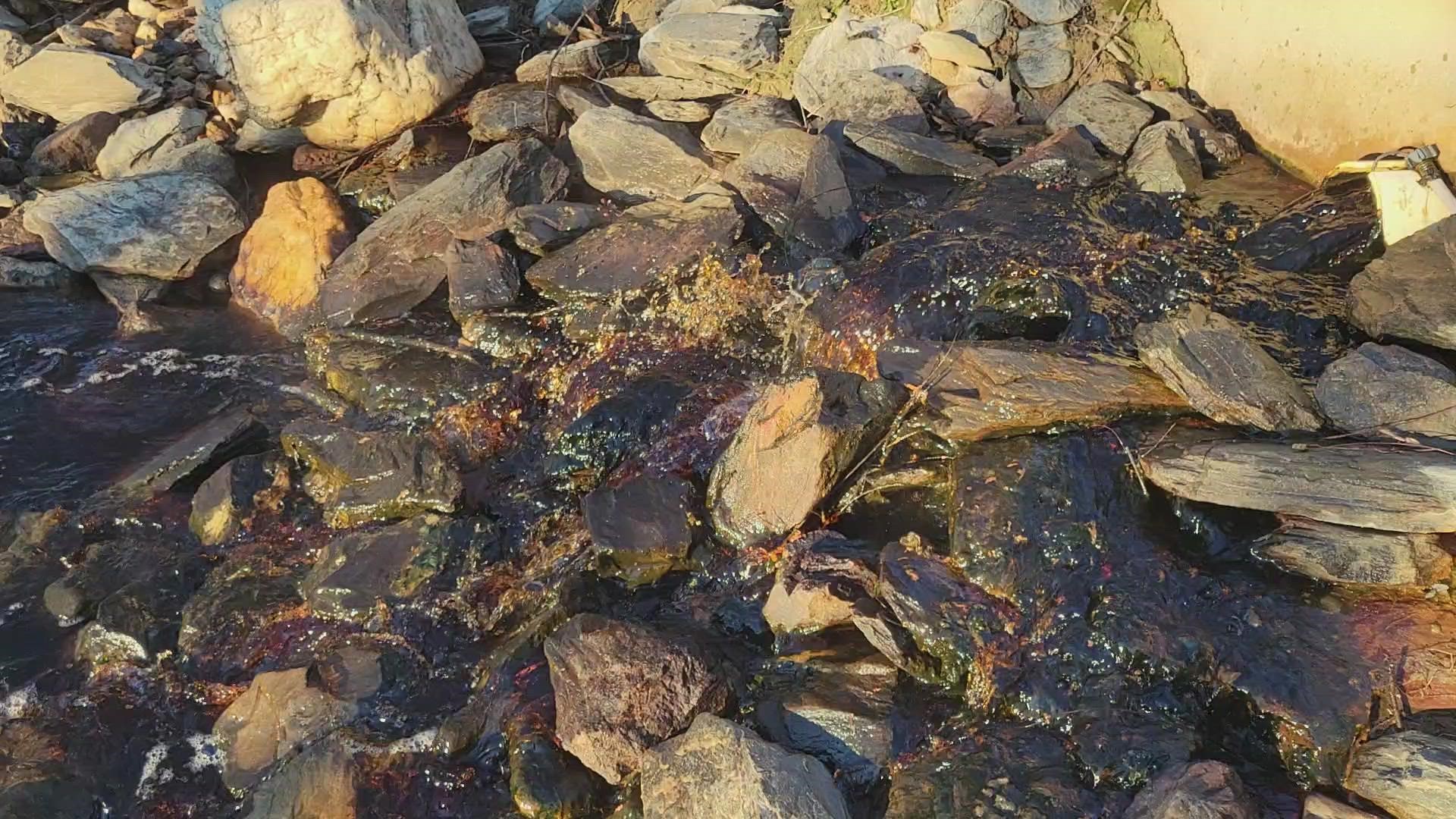 A local man believes that a nearby landfill is dumping harmful chemicals in the creek.