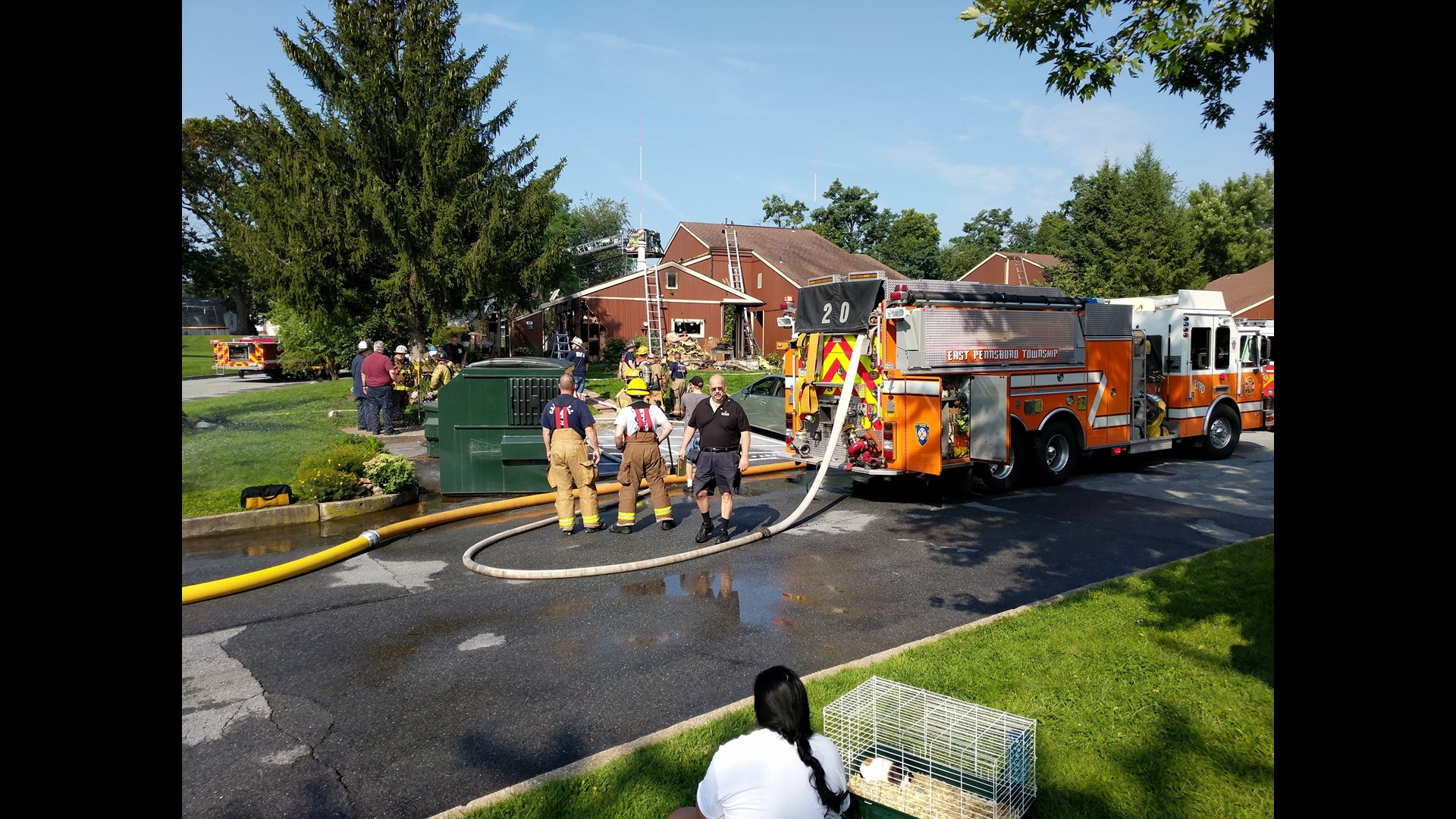 Crews respond to scene two-alarm fire in East Pennsboro Township ...
