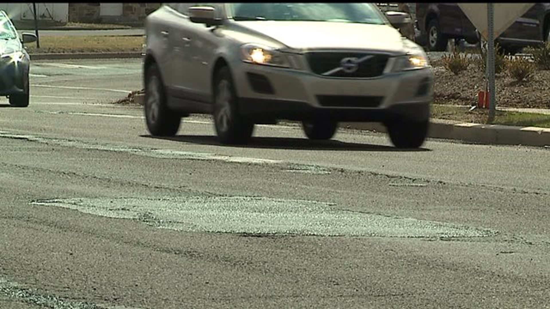 Repairing potholes in Harrisburg