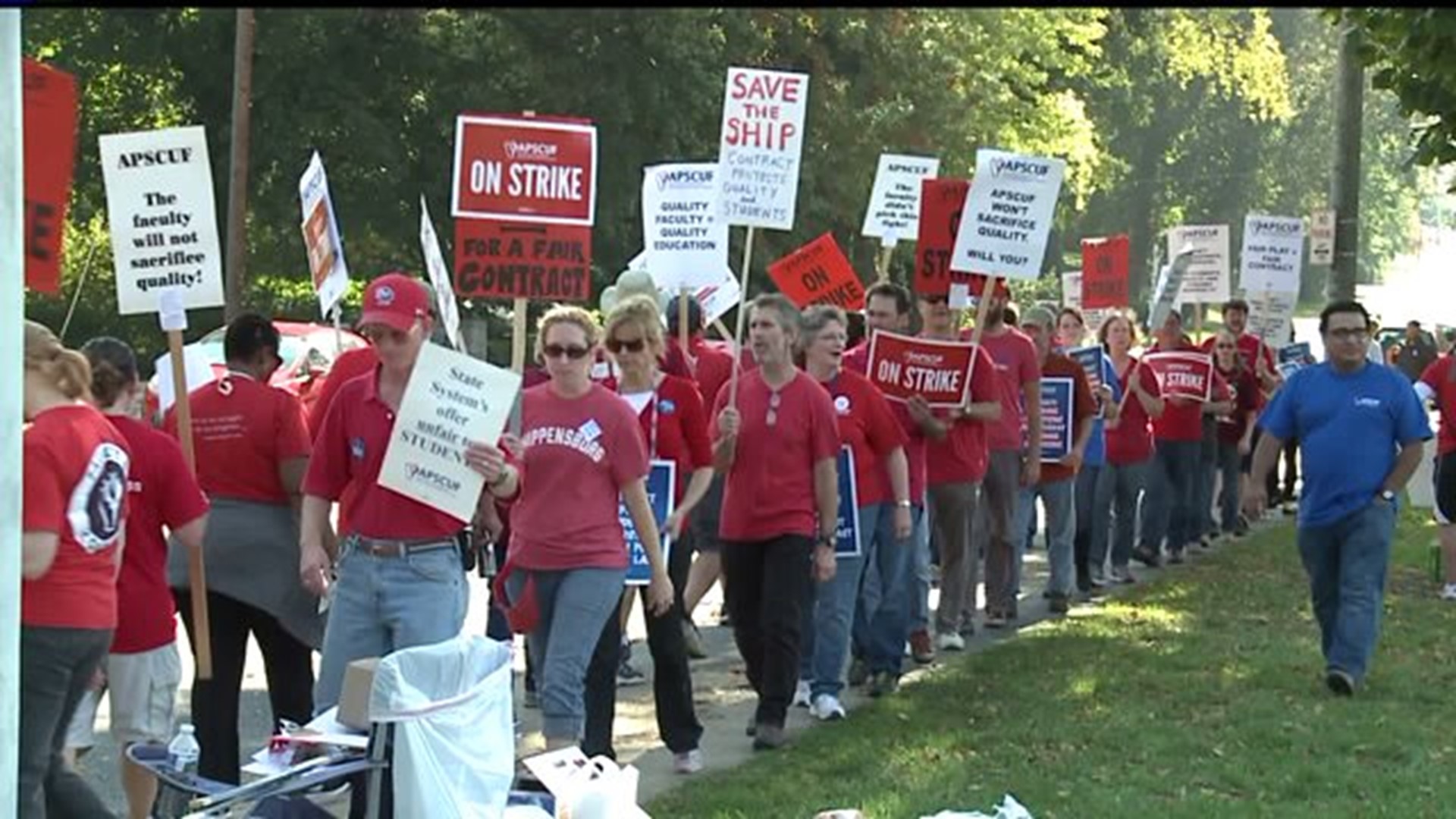 State Universities strike across PA