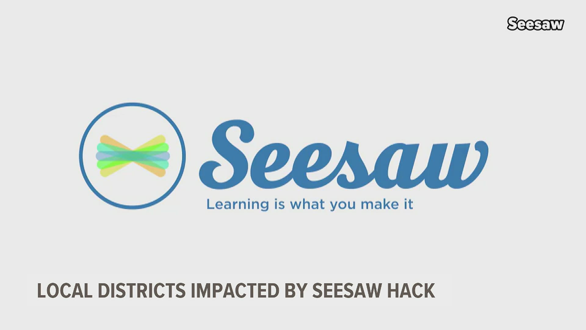 Seesaw is an online portal and app which allows teachers to communicate assignments and other information to students and parents.