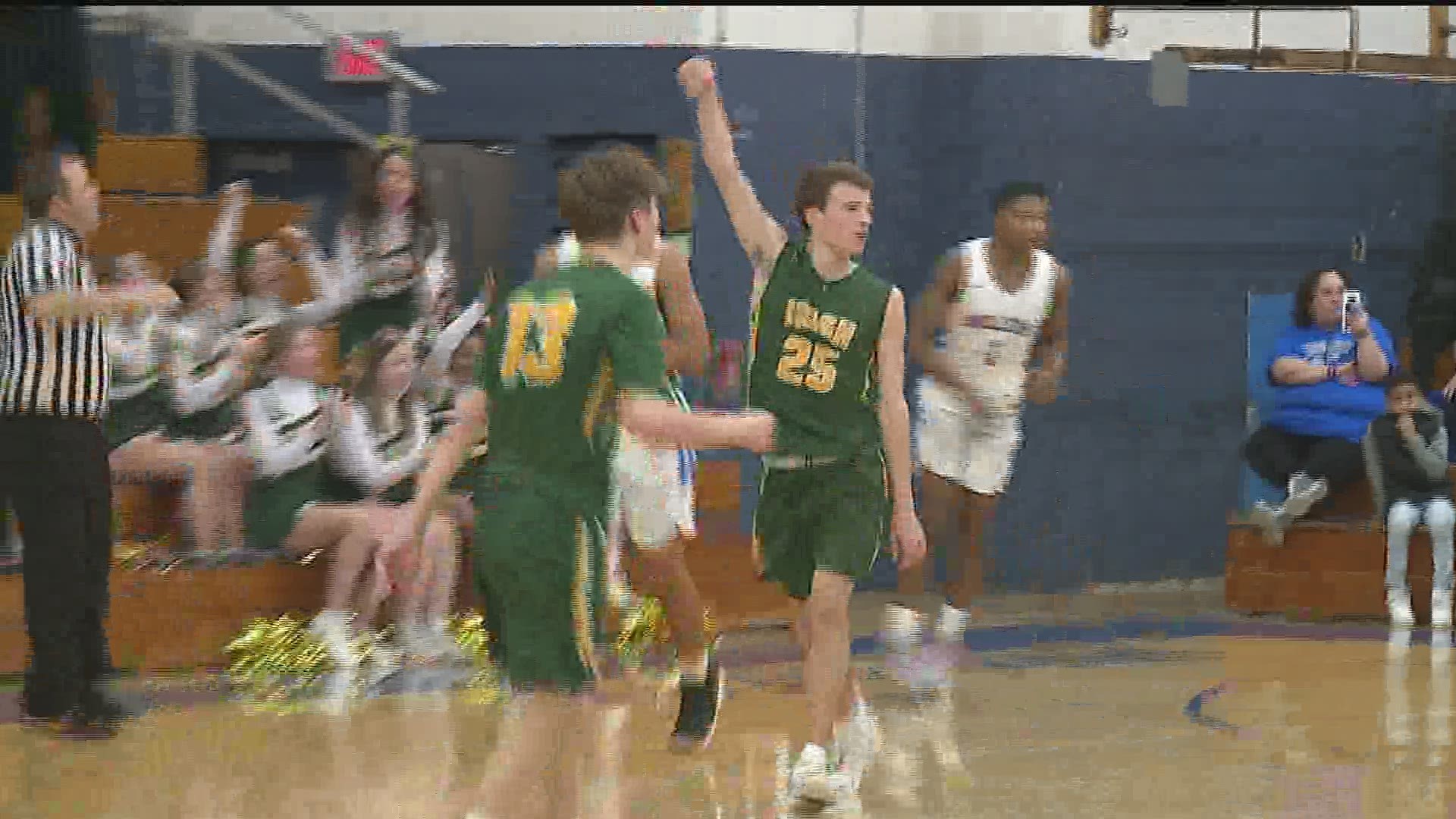 York Catholic scores 24-points in the final three minutes of game to tie it at 65 to send into OT.