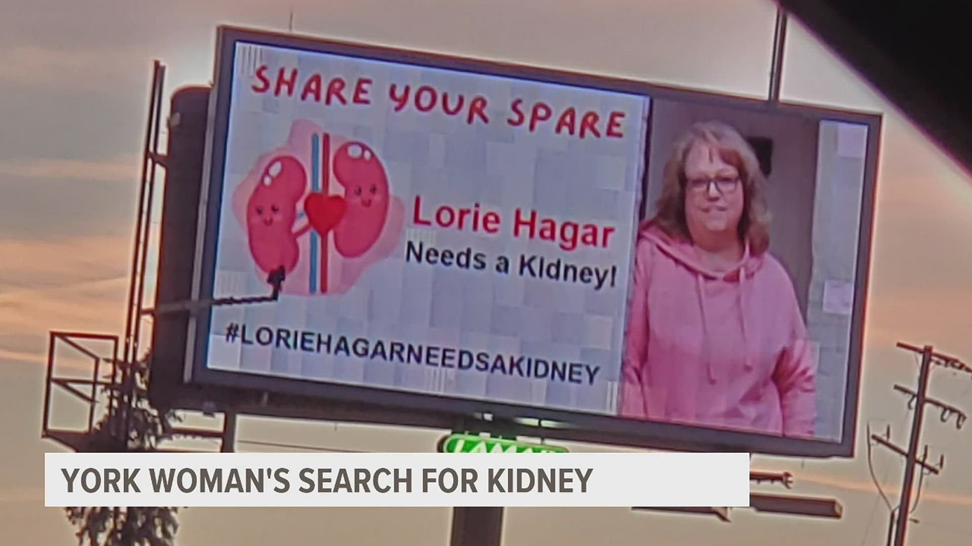 Last year, Lorie Hagar found out she needed a new kidney. Now, her employer is helping spread the word.