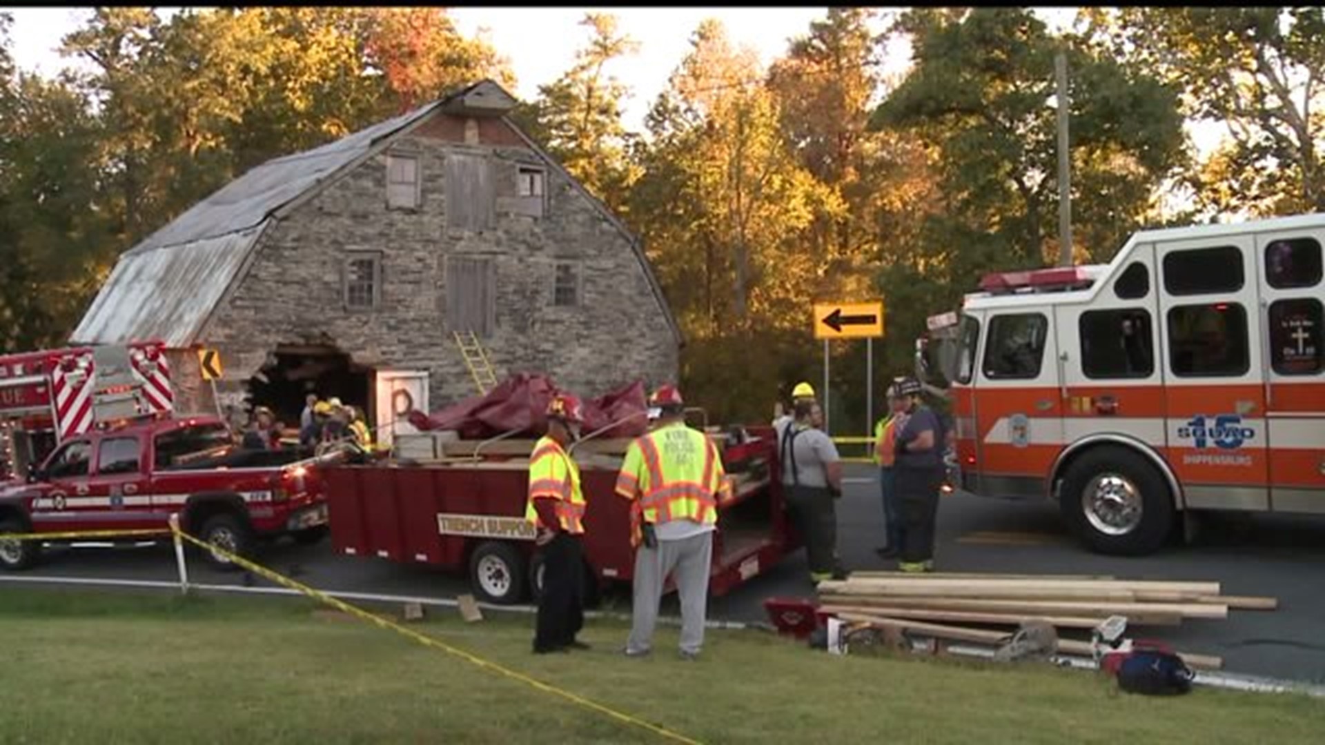 Man trapped in mini-van for hours after crashing into Adams County mill