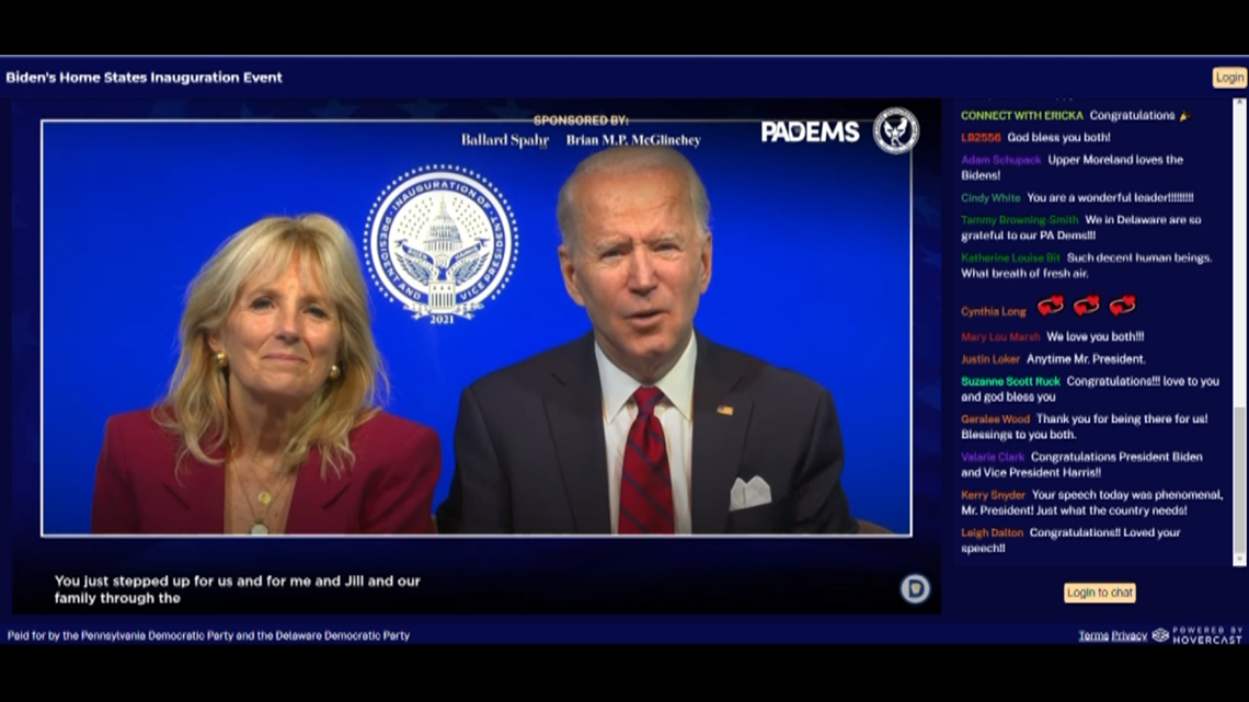 President Biden thanks