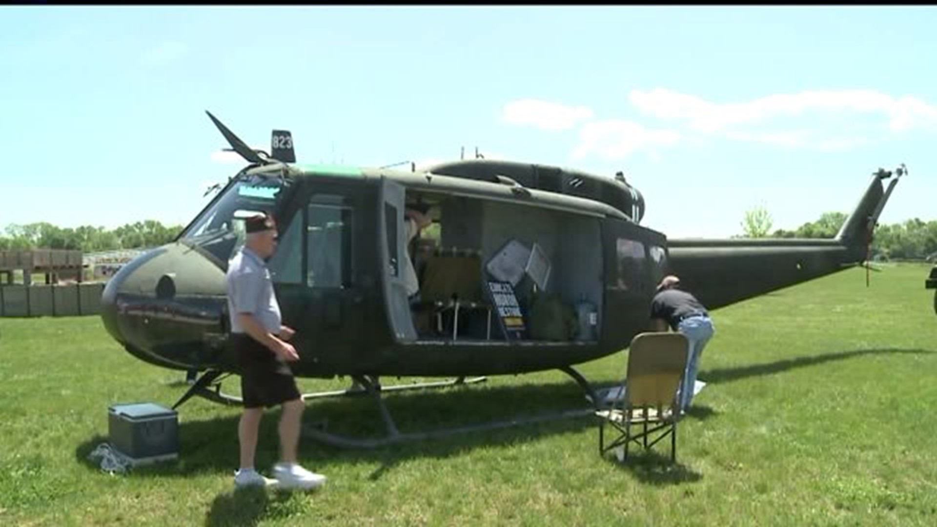 Huey helicopter brings back memories for veterans