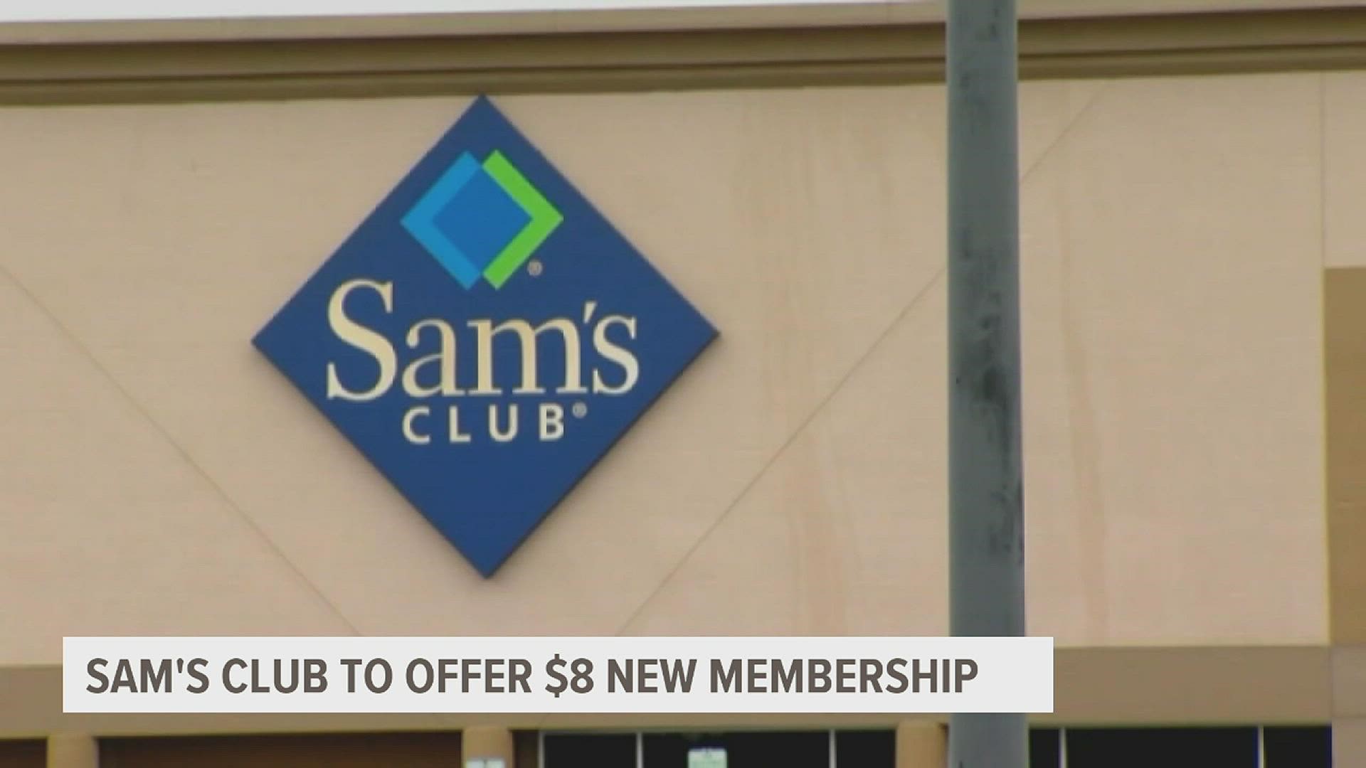Sam's Club offers discount on memberships