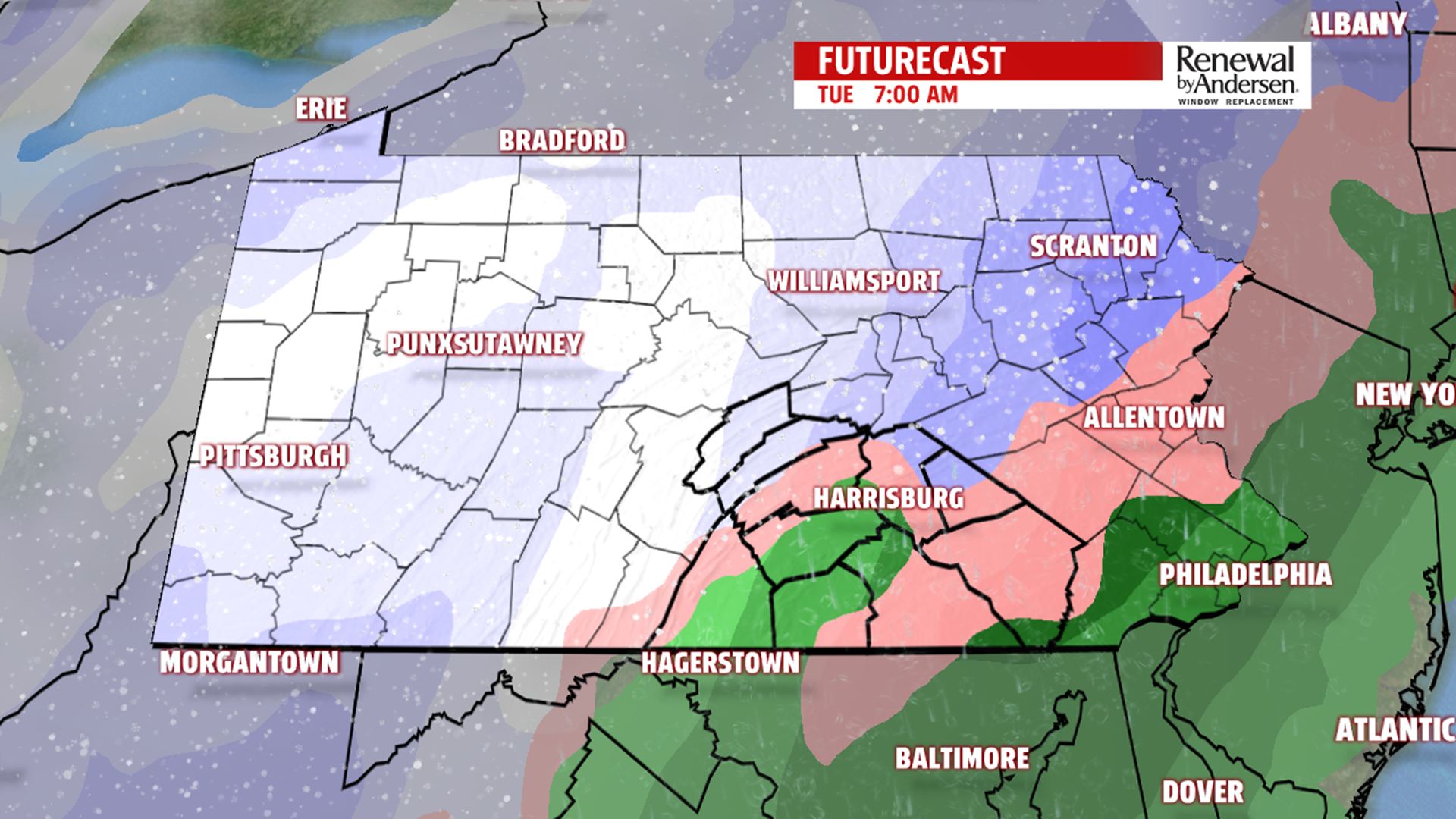 Wintry mix tonight as a strong cold front crosses through, plus ...