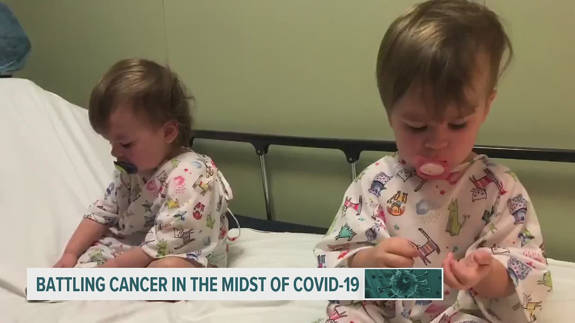 For 2-year-old twins diagnosed with cancer, COVID-19 pandemic poses another  deadly threat 