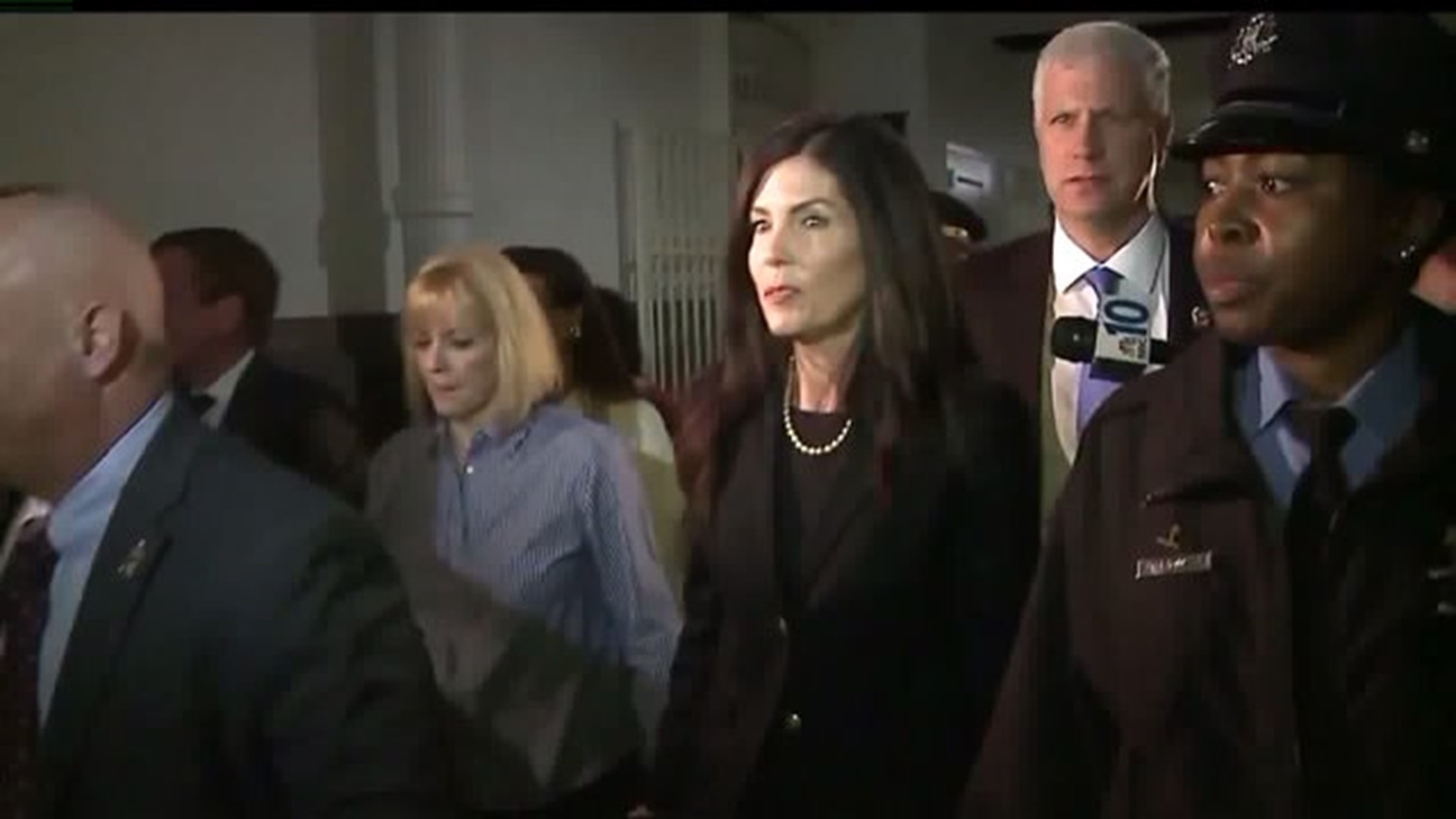 State Attorney General Kathleen Kane files a motion of reinstatement as a senate hearing gets underway that could remove her from office