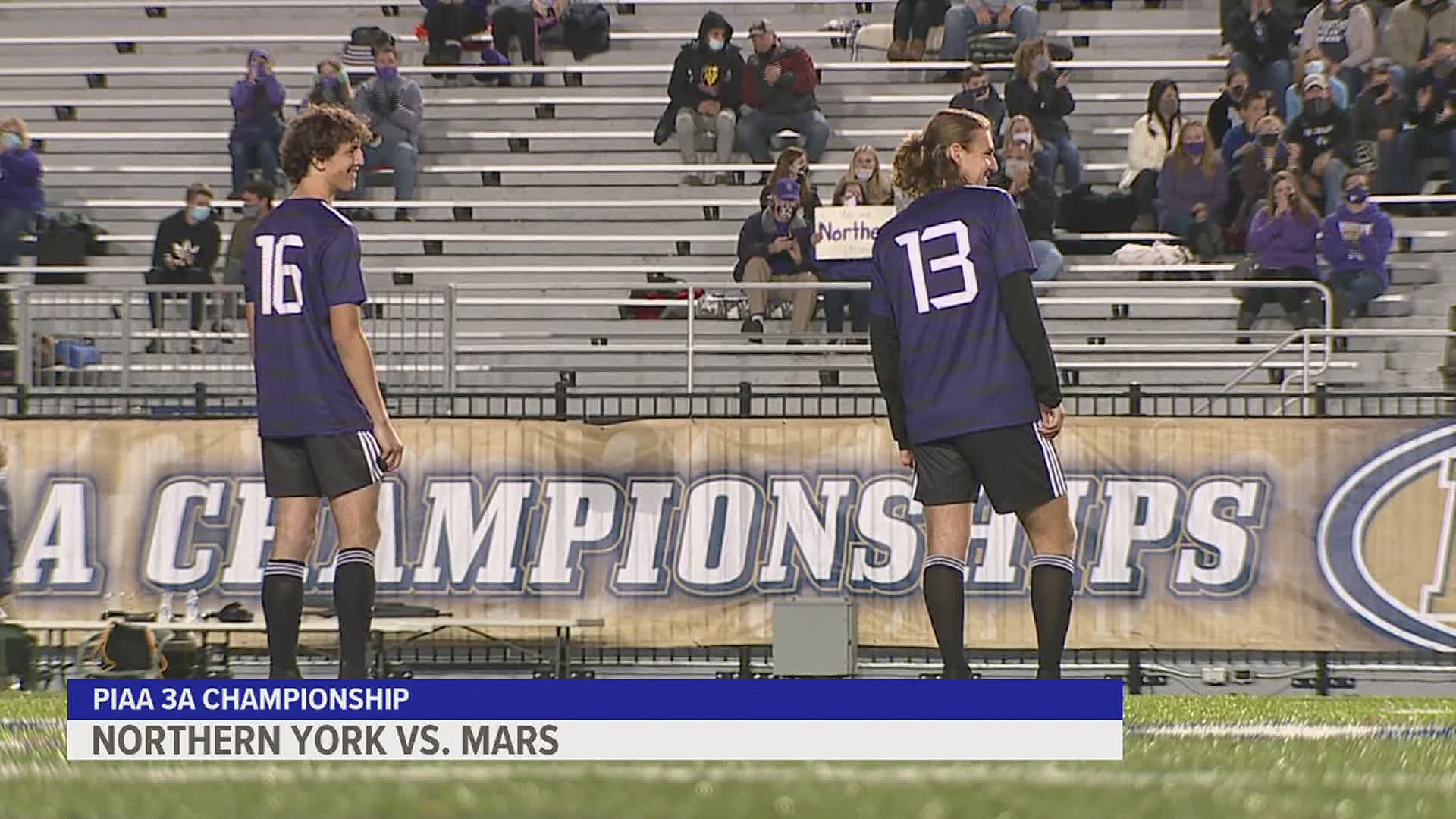 The Polar Bears were the first on the board, but a pair of Fightin' Planet goals in the second lifts Mars to the state title.