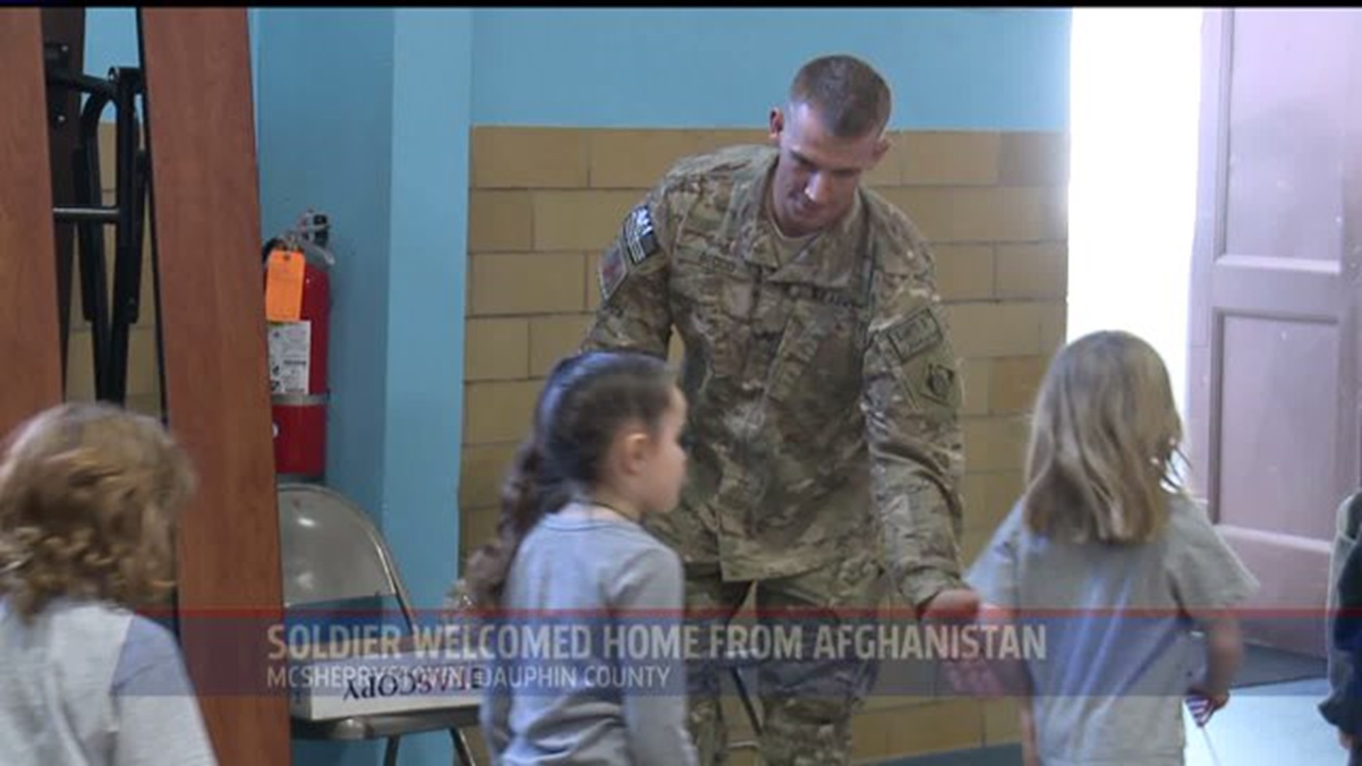 Soldier welcomed home from Afghanistan