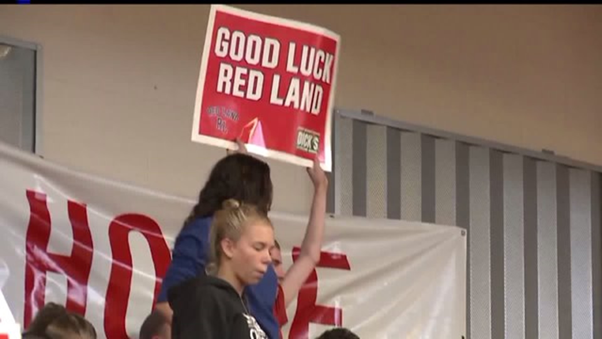 Cheering on Red Land
