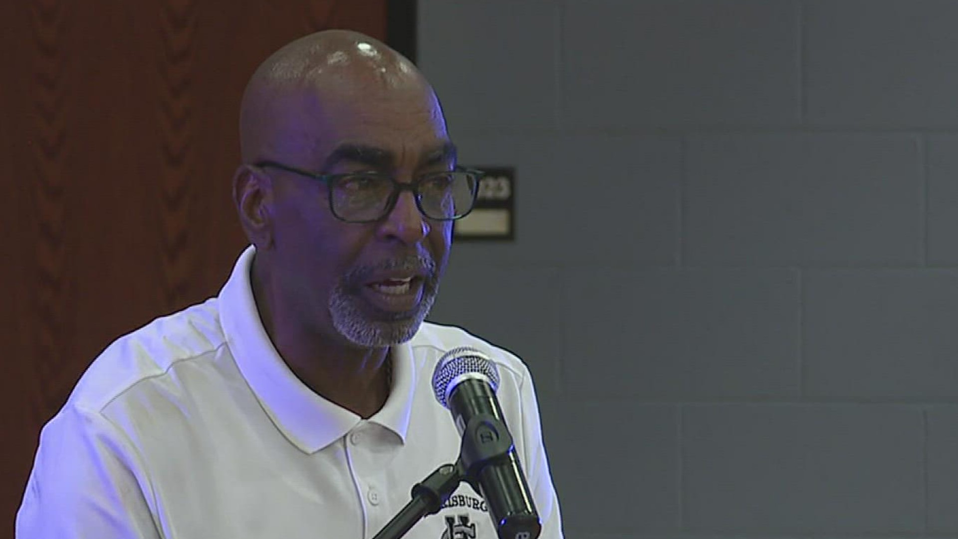 Members of the Harrisburg community, as well as former players, came to celebrate Coach Larry Moore's leadership in the school district and beyond.