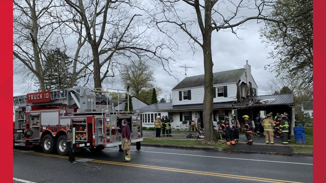 Home damaged by fire in New Cumberland