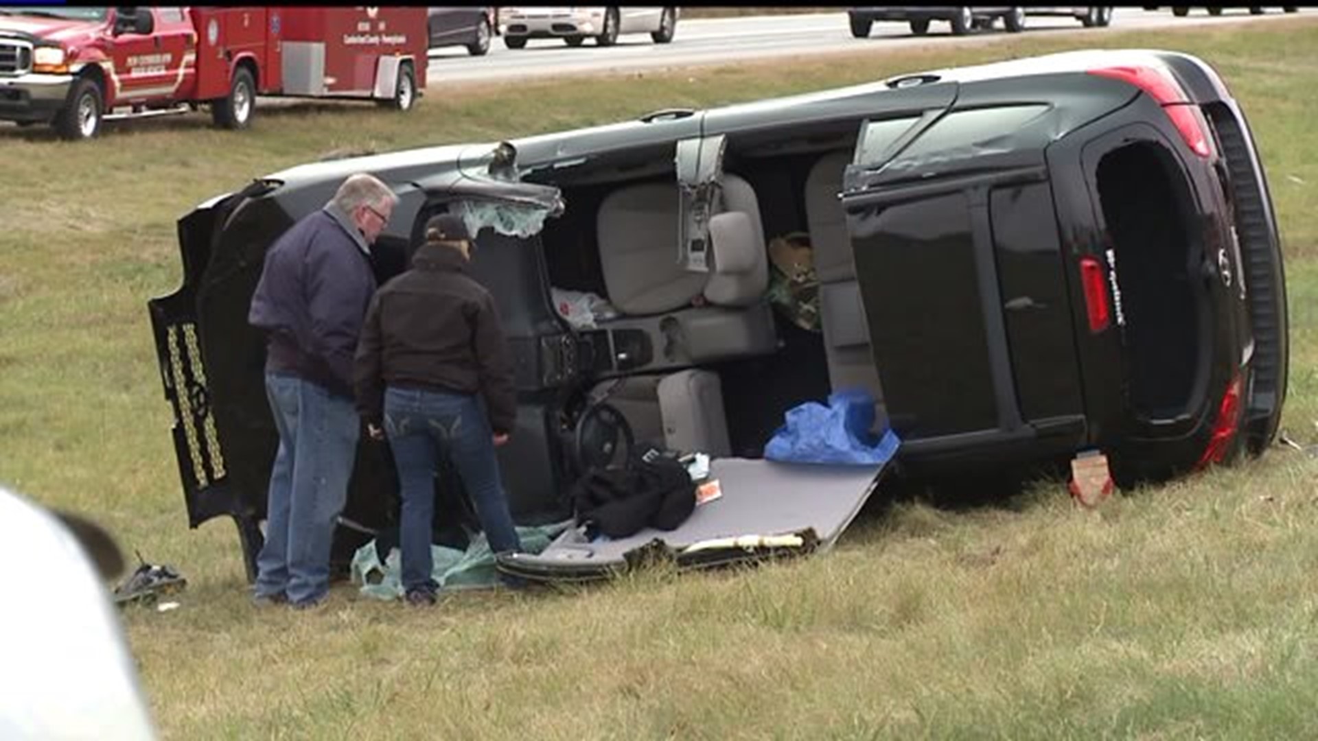One dead, three injured in I-81 crash in Cumberland County