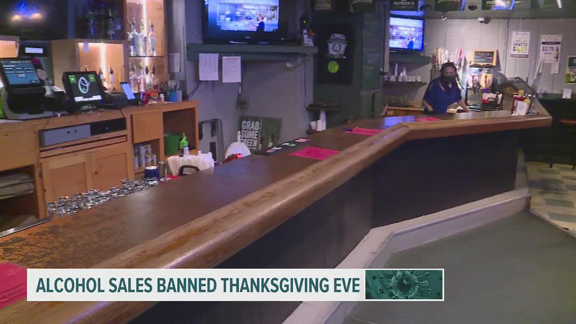 The alcohol stopped flowing at 5 p.m. on what’s normally the busiest drinking day of the year, the night before Thanksgiving.