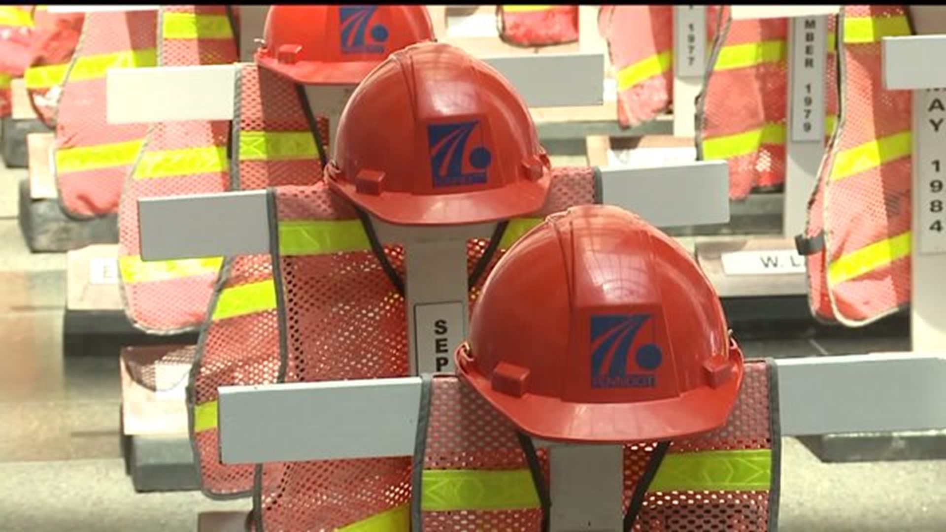 Traveling memorial honors fallen workers and raises awareness for work zone safety