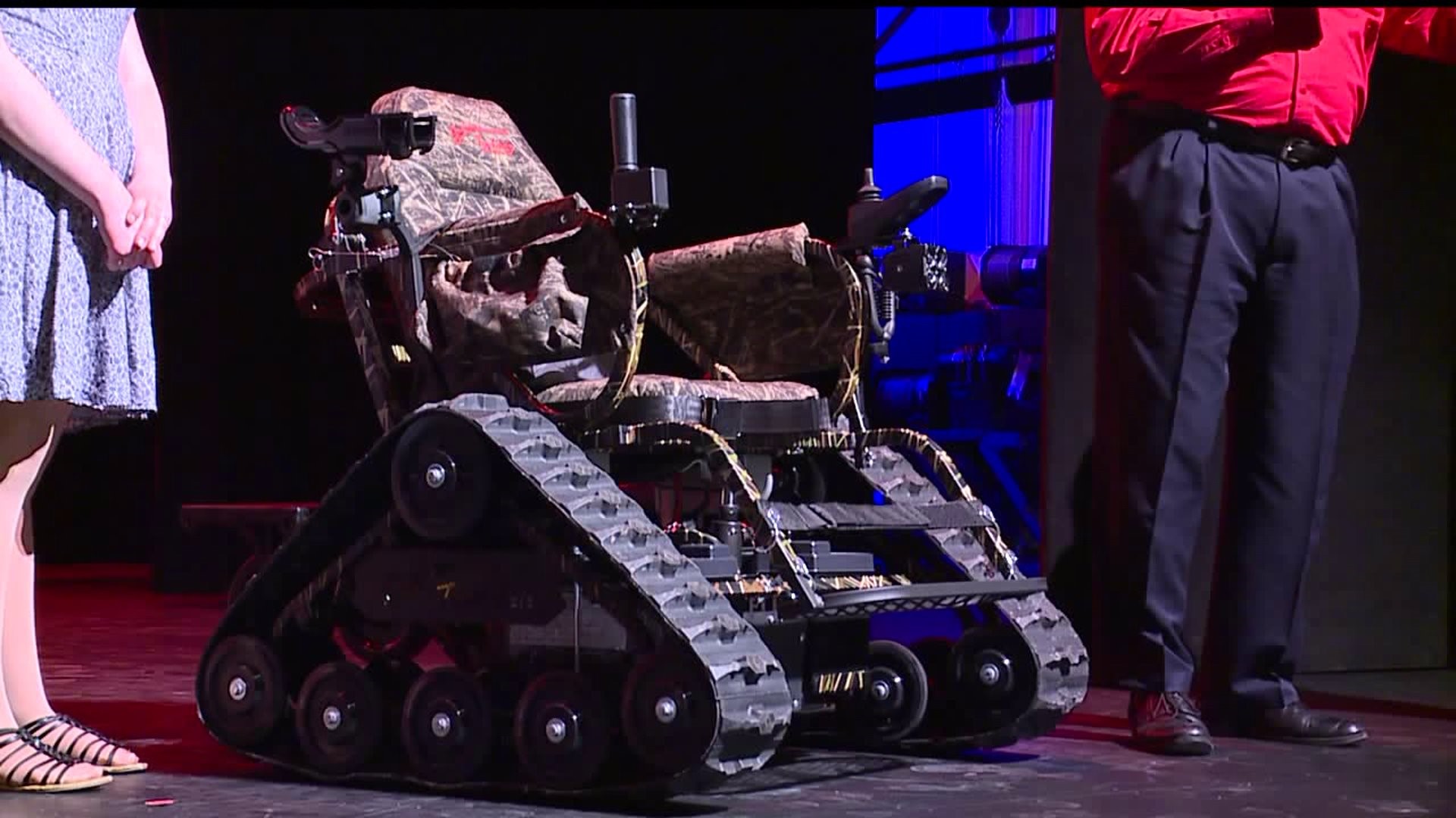 Gulf War Veteran receives all terrain wheelchair at York County school concert