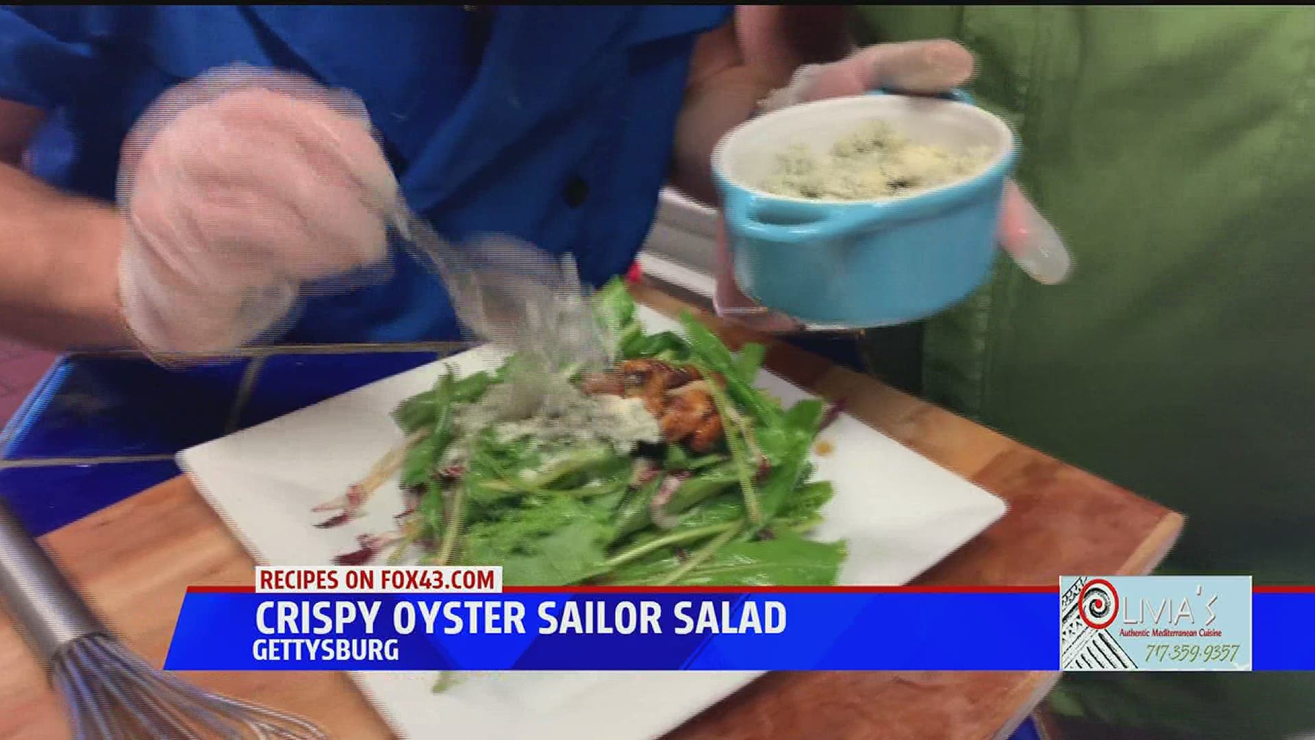 Olivias Prepares Crispy Oyster Sailor Salad