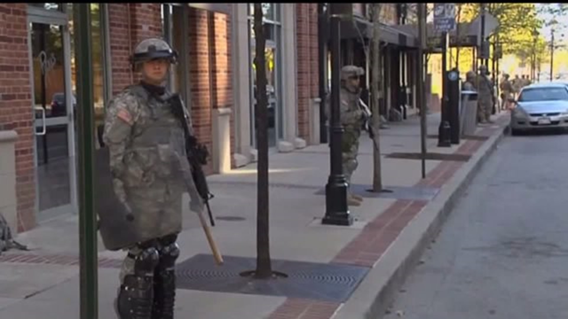 Protests proving more peaceful in Baltimore