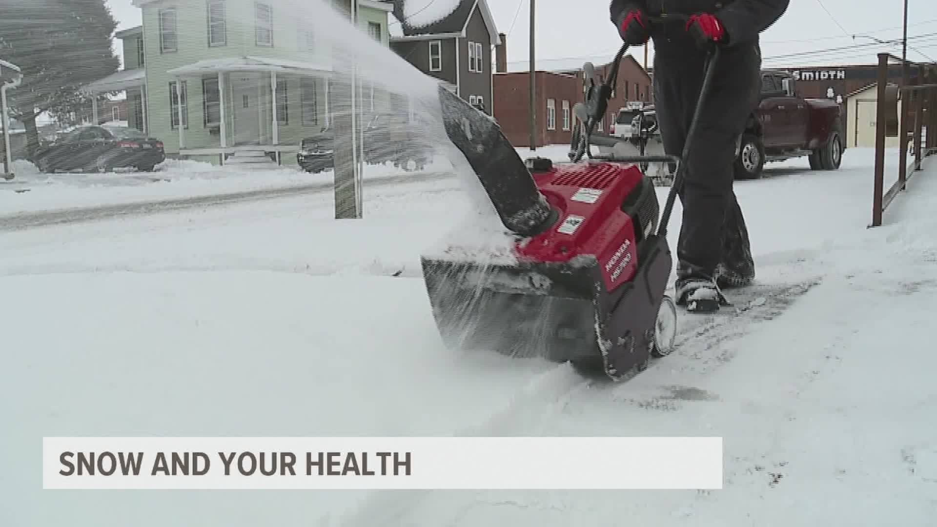 The heart doctor warns shoveling is a known trigger for heart attacks.