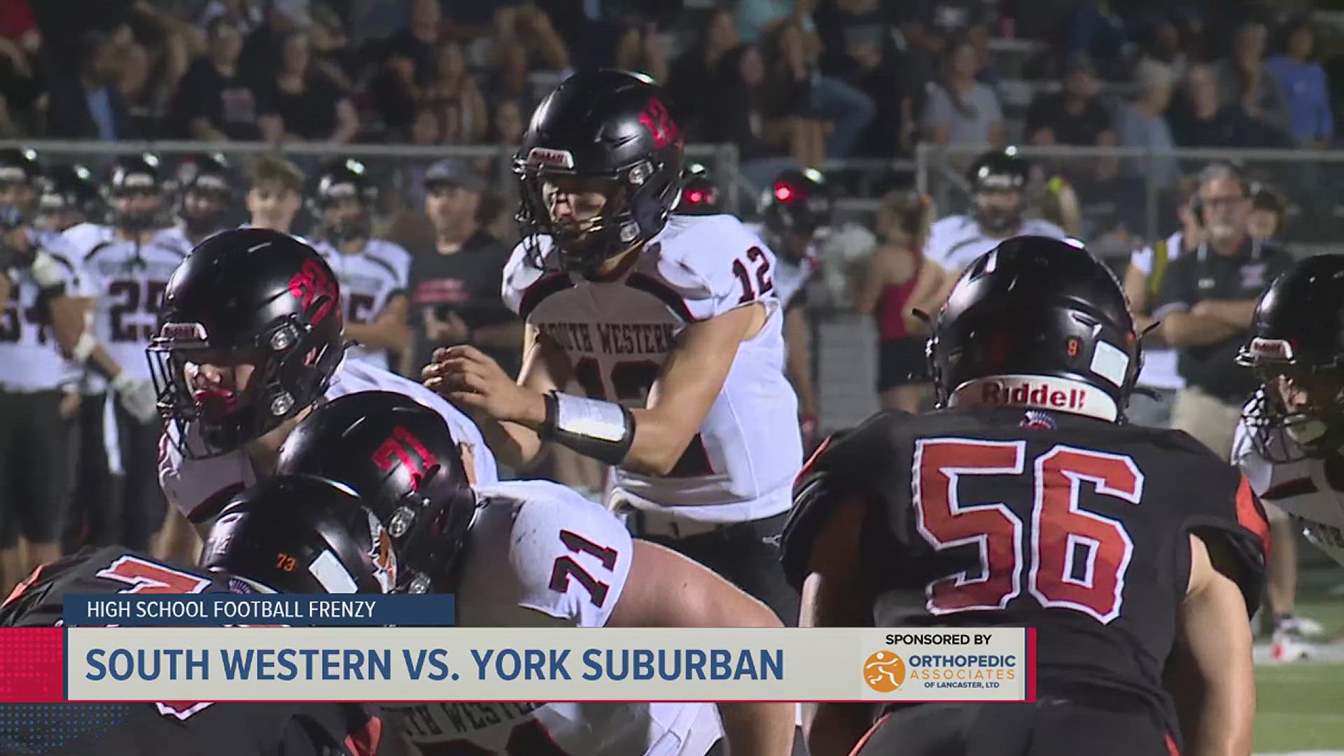 The Mustangs post 36 points in their win over York Suburban.