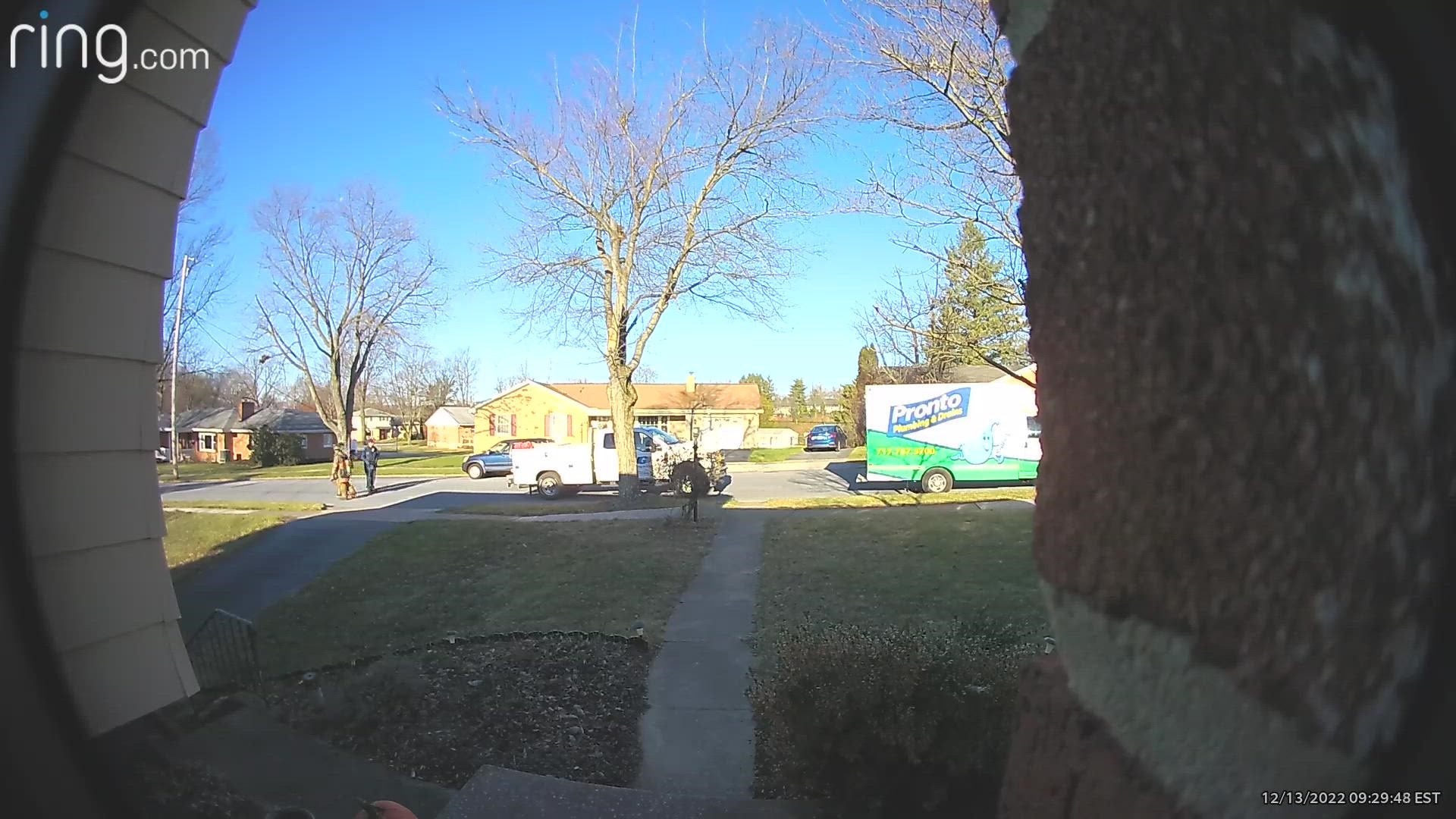 This footage captured by a neighbor's Ring doorbell shows the moment a Susquehanna Township home was lost to a gas explosion.