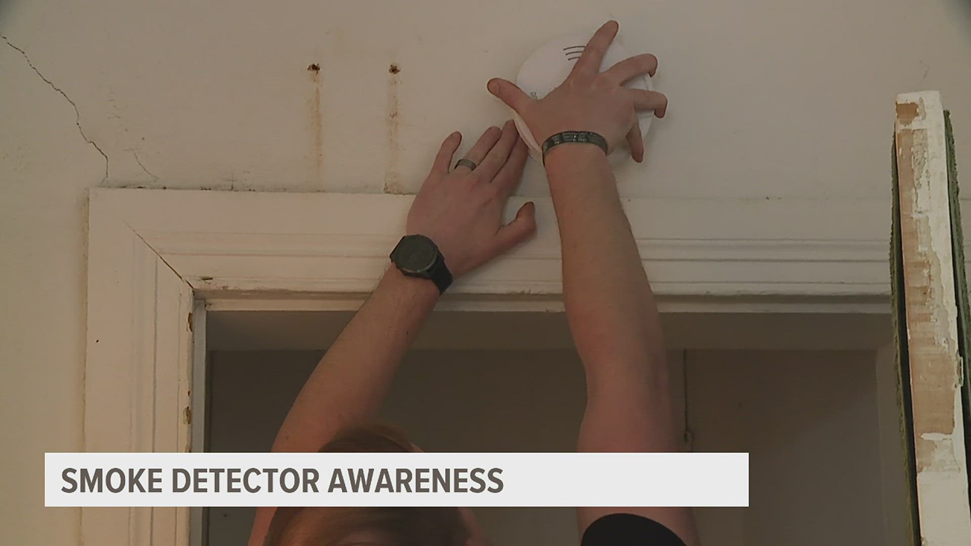 The goal of the installation was to raise awareness about the Red Cross program that offers free smoke alarms and installation, officials said.