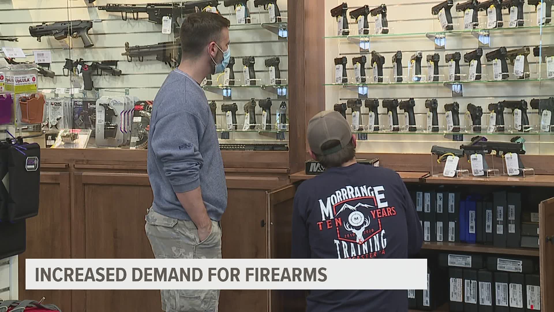 FOX43 went to Morr Indoor Range and Training Center in Lancaster County to see why workers think more people are interested in owning a firearm this year.