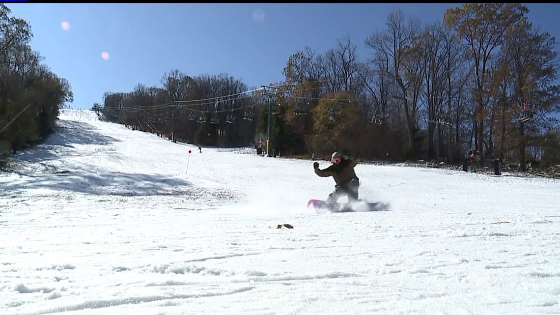 Roundtop Ski Resort opens for skiing and snowboarding