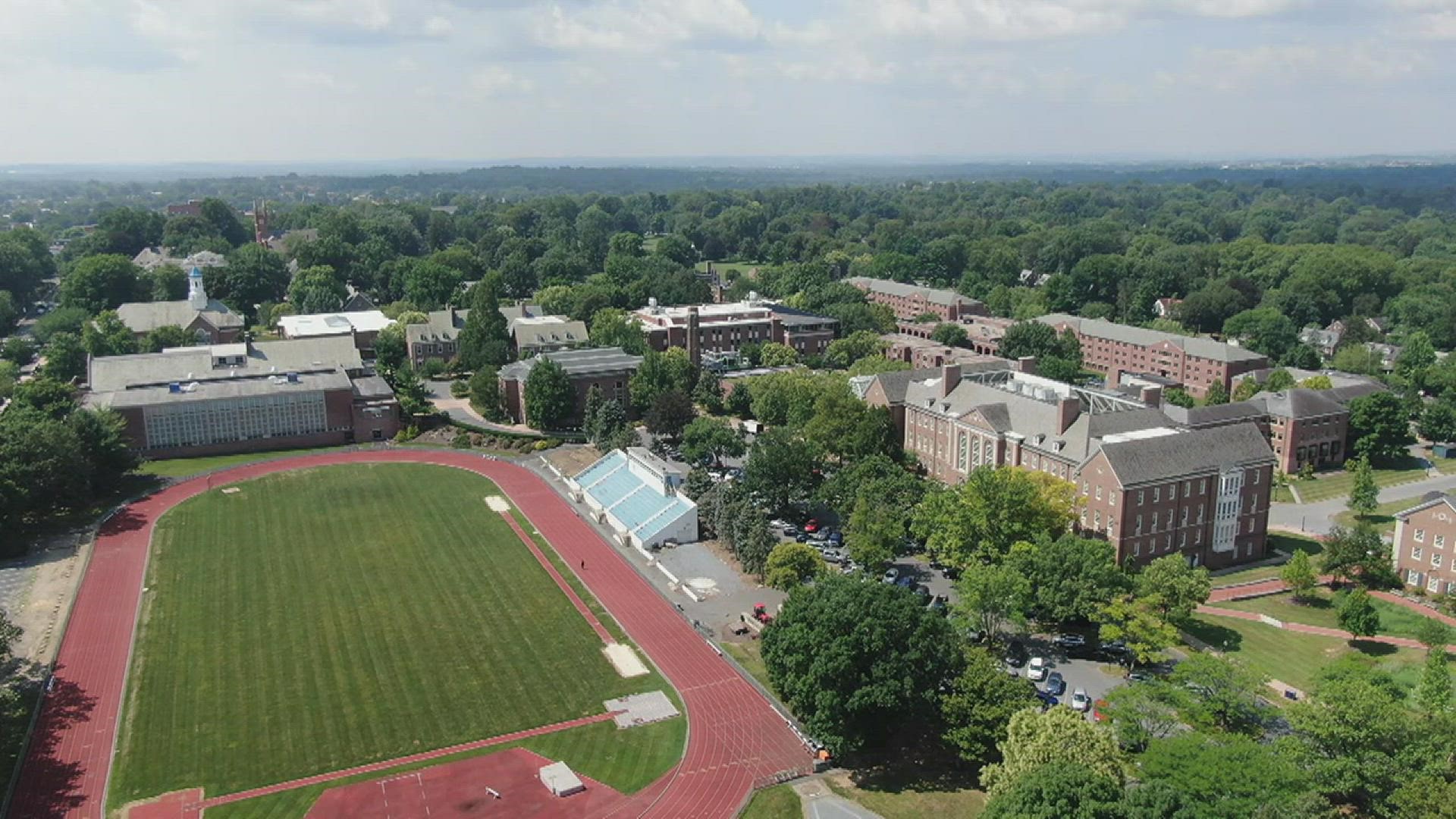 FOX43 captured this footage from above F&M's campus on July 30, 2021