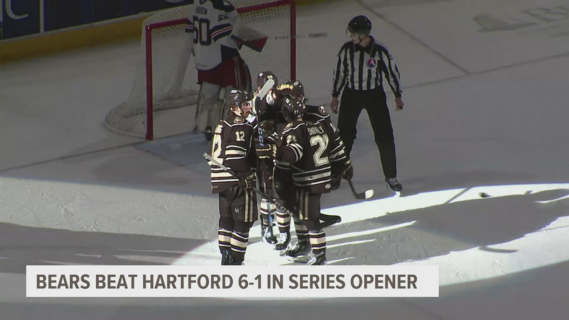 The Bears beat the Hartford Wolf Pack, 6-1, at Giant Center on Thursday, May 16, 2024.