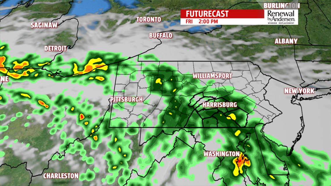 Clouds and showers hold temperatures in the lower 70s for Friday ...