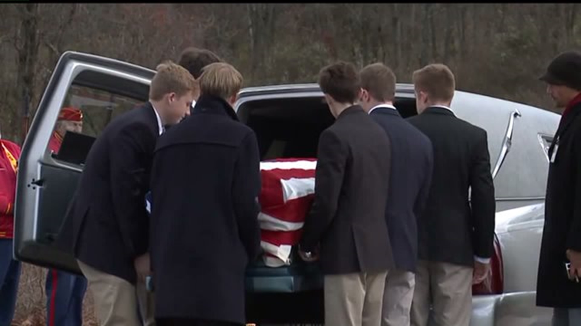 Local students give veteran a proper burial