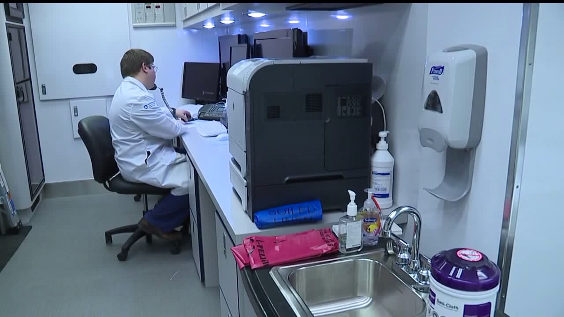 Mobile Flu Uniti at Penn State Hershey Med