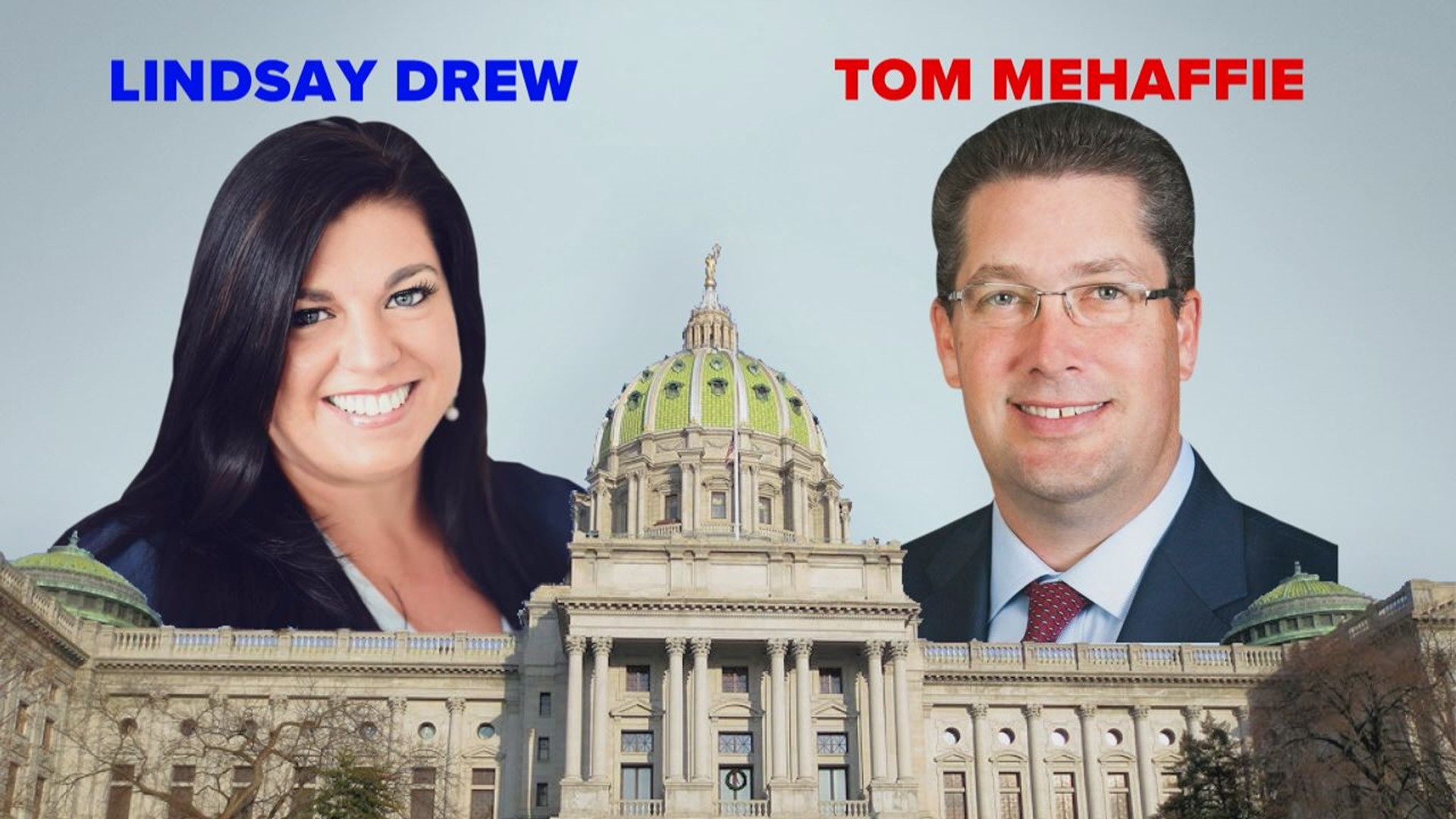 In the race for the Pennsylvania House 106th District, Republican Tom Mehaffie is seeking his third term facing Democrat Lindsay Drew.