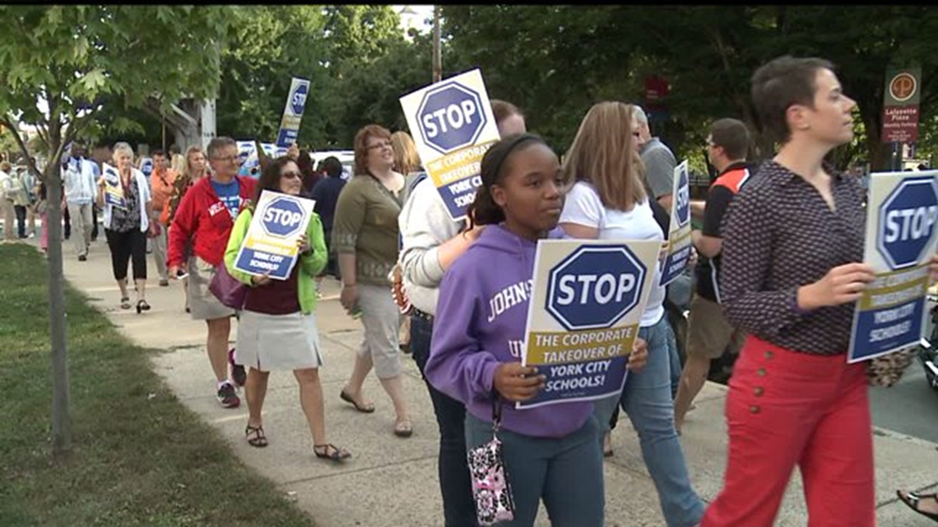 Protesting an All-Charter School District