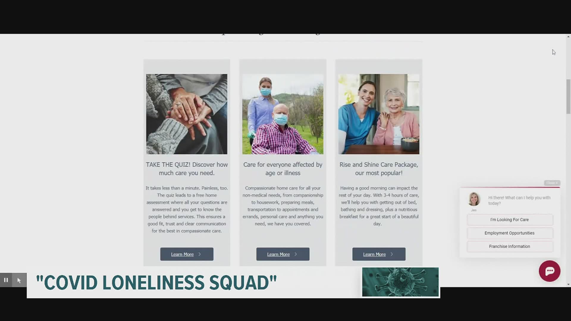 To combat loneliness, SYNERGY Homecare created a "COVID Loneliness SQUAD" to identify and help struggling senior citizens.