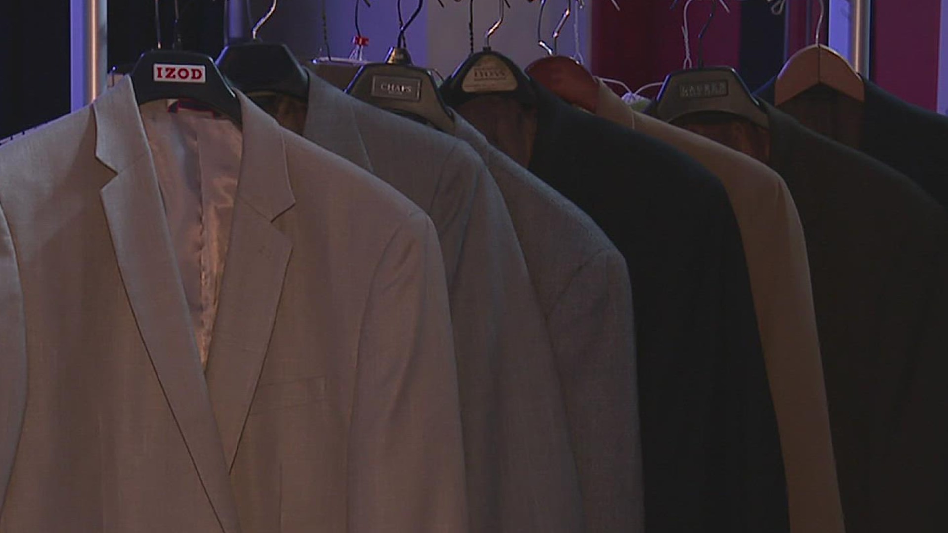 The show highlighted donated items that are up for grabs in the school's dress closet program, which is a free on-campus clothing shop.