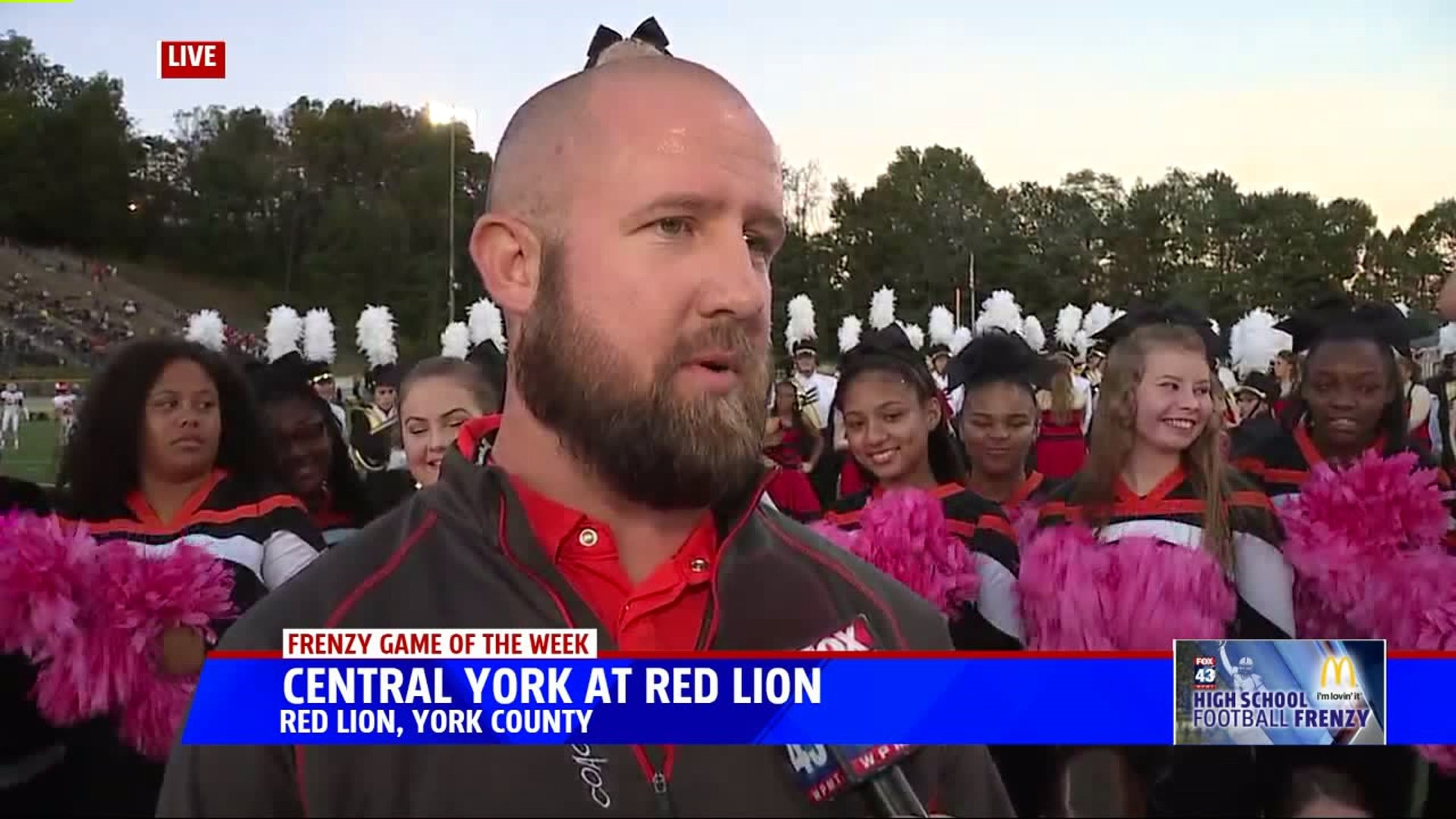HSFF `Game of the Week` Central York head coach, Josh Oswalt interview