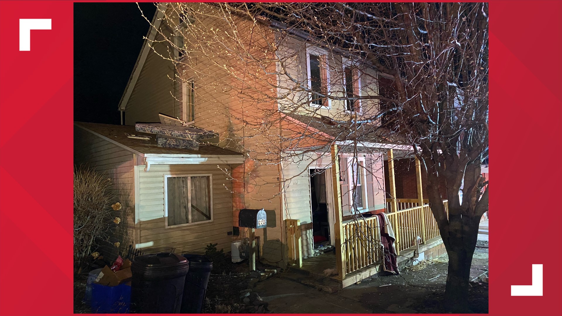 Two people have been displaced as a result of the fire.